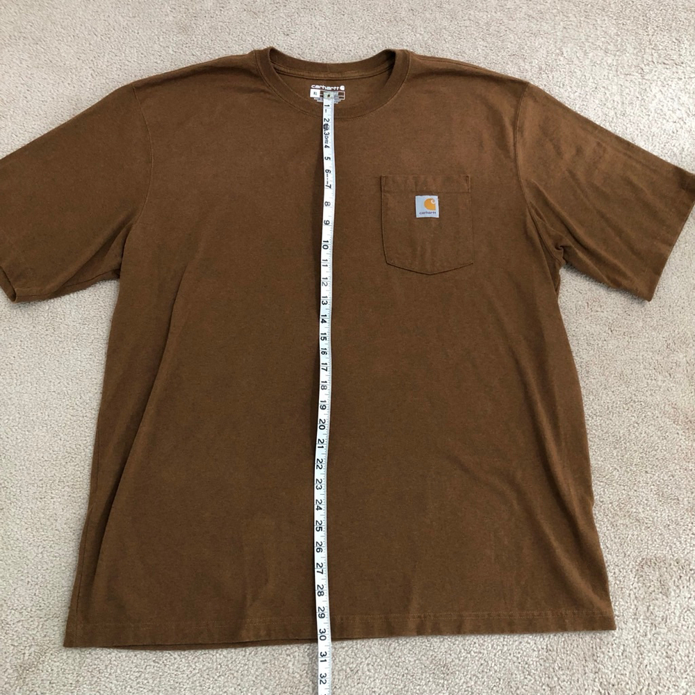 Carhartt Mens T-Shirt Large Short Sleeve Crew Neck Pocket - Picture 5 of 8